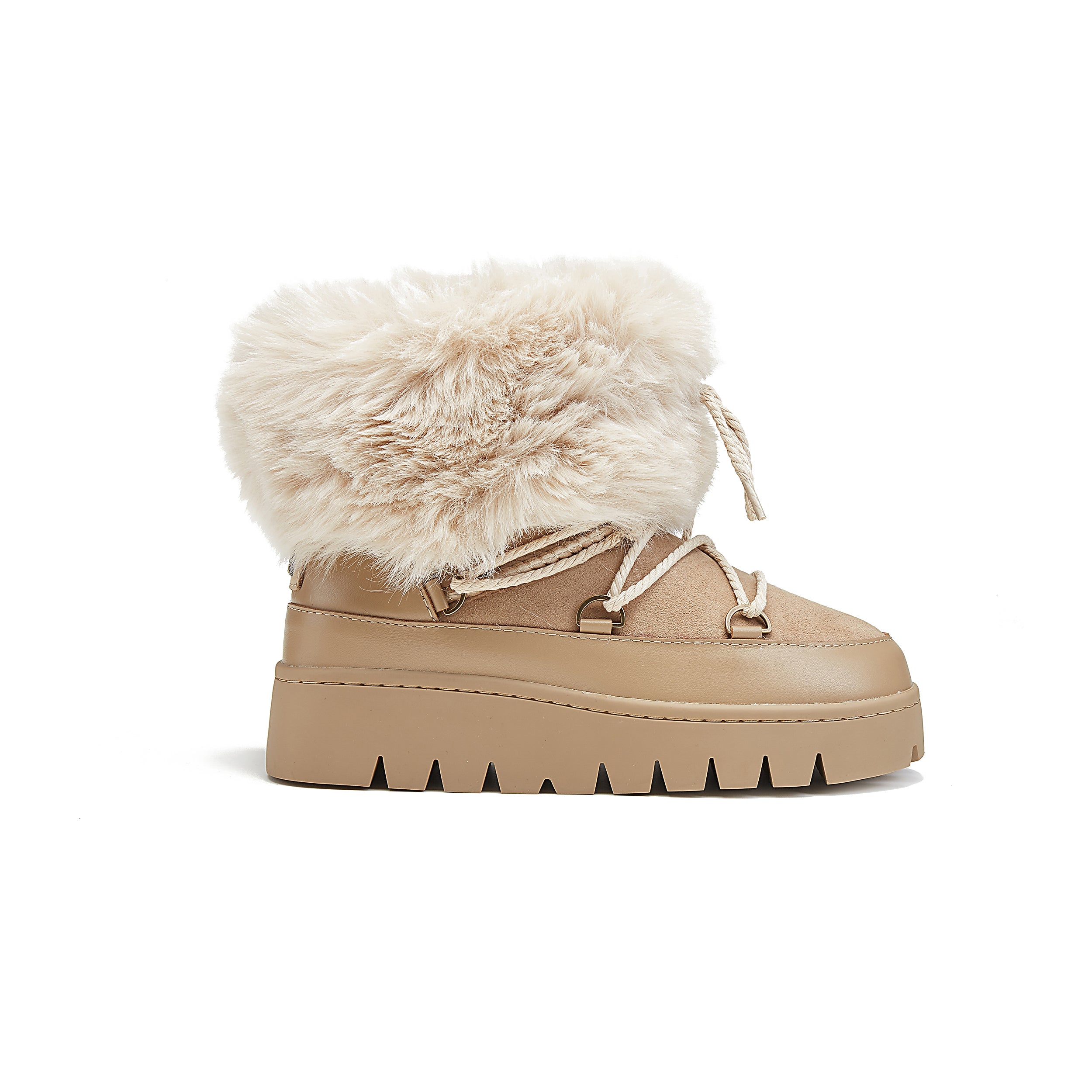 Cosy snowboot style Casper with soft leather and suede upper