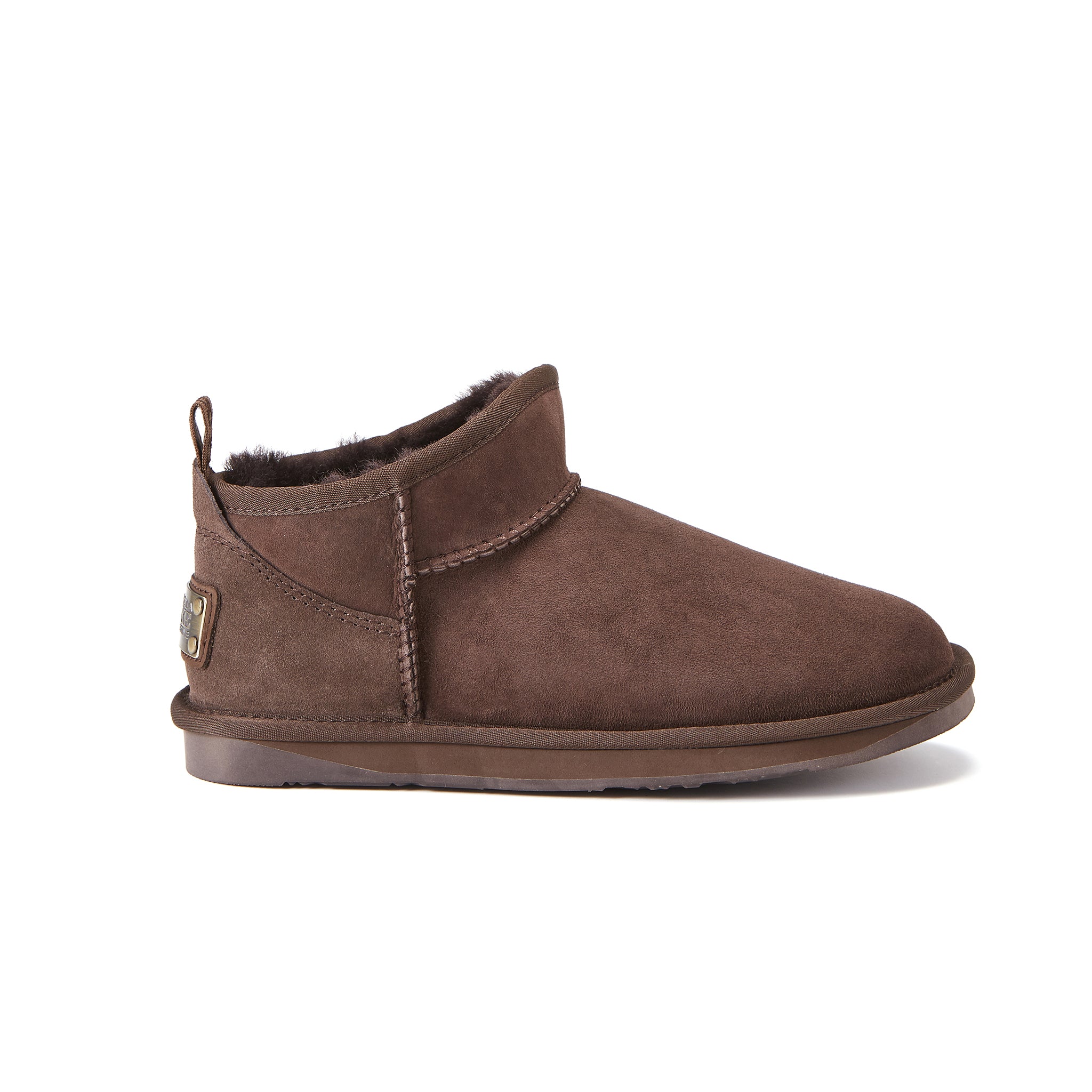 Luxe classic Cosy pull on ugg style boot with an ultra short scoop