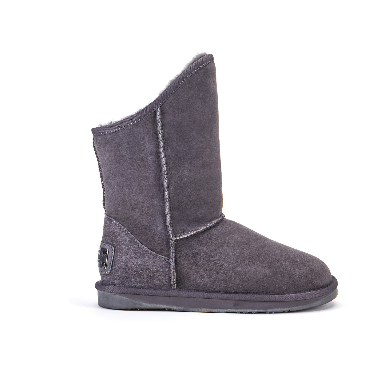 Luxe take on the classic ugg style pull on sheepskin boot in a